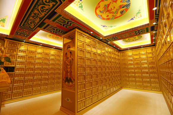 永城公墓千秋堂骨灰盒架子