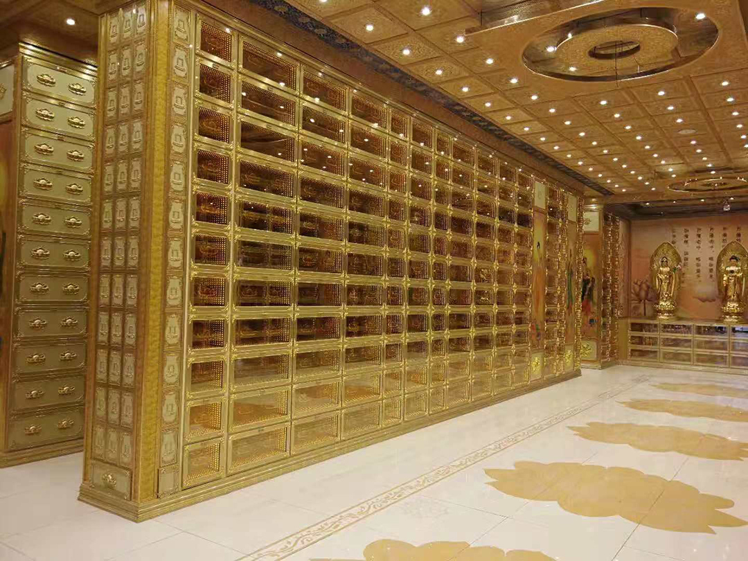 青浦堂安放骨灰盒龛